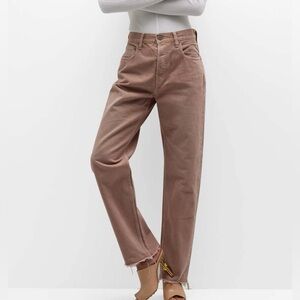 Moussy Emery wide straight high rise Jean 25